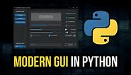 Modern Graphical User Interfaces in Python