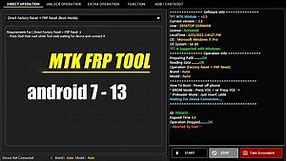 All Mtk Device frp and factory reset tool