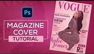 Magazine Cover Design | How to design Magazine Cover in Photoshop | Magazine Cover Tutorial