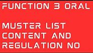 MUSTER LIST, content of muster list Duties assigned as per muster list, Solas Ch III ,Reg 8 & Reg 37