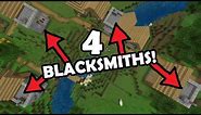 The BEST BLACKSMITH VILLAGE SEED For MINECRAFT! (Pocket Edition, PS4, Xbox One, Switch, W10)