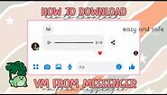 How to download vm from messenger | ae tutorials