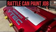 Rattle Can | DIY Candy Apple Red Painted Valve Cover!