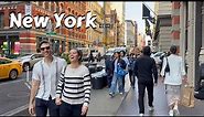 Walking The Streets Of New York - - NYC 4k Night Walk - Manhattan Virtual Tour