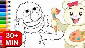 Grover Sesame Street Coloring Pages for Kids