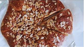 Gorgeous easy cinnamon apple galette recipe. Apple tart with almond petals. No eggs