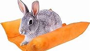 Rabbit Bed Lounger Pillow Cuddle Cushion with Two Cotton Pillows for Bunny Flop Mat Snuggle Bed