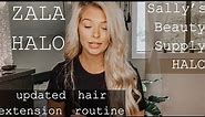 Hair Extension Routine | ZALA HALO | Satin Strands Halo from Sally’s REVIEW