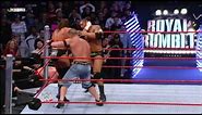 John Cena, Triple H and Batista collide as the final three Superstars of the 2008 Royal Rumble Match