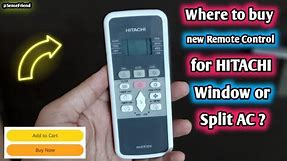 Buy a new Hitachi AC Remote Control from here | How to buy Hitachi AC remote control ?