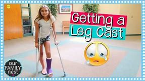 GETTING A LEG CAST FOR BROKEN FOOT | DANCE INJURY