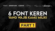 Font Keren Buat Quotes Yang Wajib Dimiliki Desainer Grafis PART 1 | FREE DOWNLOAD FONT