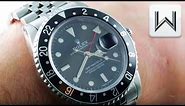 Rolex GMT-Master II Jubilee Black Bezel 16710 Luxury Watch Review