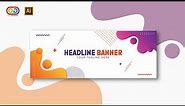 Simple Banner Design || Adobe Illustrator Tutorials