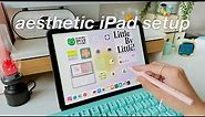HOW TO CUSTOMIZE YOUR IPAD HOME SCREEN: wallpaper + widgets | aesthetic iPad customization tutorial