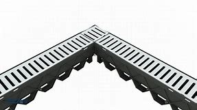 RELN Storm Drain 10 ft. Channel with Portland Grey Grate Accessory 003302
