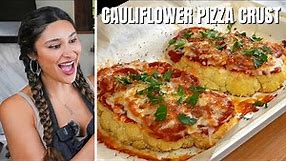 The Best Cauliflower Pizza Crust Recipe That Won't Fall Apart! Keto Cauliflower Pizza