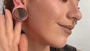 Stone Plugs Ear Gauge Jewelry Try On Haul - Stretched Earlobe Piercing Jewelry - BodyJ4You