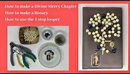 How To Make A Divine Mercy Chaplet, How To Make A Rosary with Looper #divinemercy #beadsmithlooper