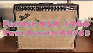 Fender USA 1966 Twin Reverb AB763 Black Face [Eminence Speaker]