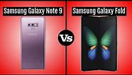 Samsung Galaxy Note 9 vs Samsung Galaxy Fold