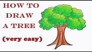 how to draw a tree step by step ( very easy) || drawing || art video