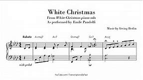 White Christmas - Beautiful piano solo - Sheet music