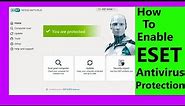 How to Enable ESET Antivirus Protection | Acitve Eset internet security with license key in 2022