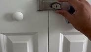 Bi-folding door closet lock with key