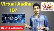 What is Virtual Aadhar ID? Generate 16 Digit Virtual Aadhar Number Explained Tech Updates #2
