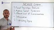 THE NEXUS CRITERIA TO RULE OUT CERVICAL FRACTURES
