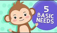 5 Basic Needs we Need from the Environment | Nursery Rhymes and Kids Songs |