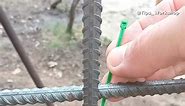 Be sure to remember this tip! How to easily tie reinforcement with plastic clamps #shorts #diy #knot | Everett Burks