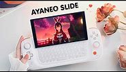 💗 So cute so powerful - AYANEO SLIDE aesthetic unboxing📦 gameplay🎮 genshin | Apple Studio Display🍎