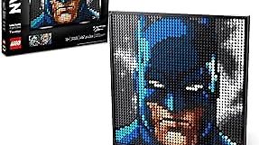 LEGO Art Jim Lee Batman Collection 31205 Building Blocks - Superhero Canvas Wall Decor with Joker, Harley Quinn, or Batman Portraits, DC Comics DIY Poster, Gift Idea for Men, Women, and Adults