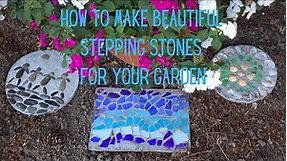 HOW TO MAKE - CONCRETE STEPPING STONES - full tutorial