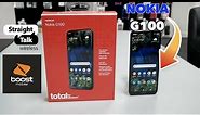 Nokia G100 Unboxing and Review for total by Verizon, straight talk, boostmobile