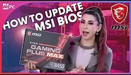 How to Update BIOS on MSI Motherboard 2021!