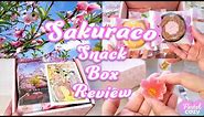 Sakuraco 2023 Sakura Themed Japanese Snack Box Review ♥ A sticky situation with delicious snacks ♥