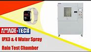 IPX3 / IPX4 Water Spray Rain Test Chamber | Waterproof Test Device - AmadeTech