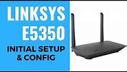 LINKSYS AC1000 E5350 Initial Setup & Config