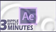 Advance water ripple effect in after effects - Logo and text animation in after effects