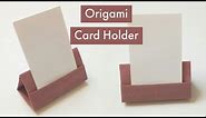 Easy Origami Card Holder | DIY Place Card Holder | Easy Card Stand #origami #cardholder