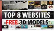 Top 8 Websites for Free 3D Models 2022