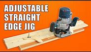 Adjustable Straight Edge Jig for your Wood Router for Fluting, Dados, Rabbets & more!