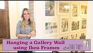 How To: Hanging Gallery Photo Wall using Ikea Frames