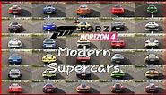 Forza Horizon 4 All Modern Supercars - Top Speed Battle | All Stock 4K