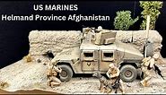 DIORAMA building Academy M1151 Humvee Helmand Province US Marines Afghanistan War full build 1:35