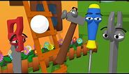 FUNNY TOOLS for Kids (ep.15) - Playing Ball and Building a Ladder - AApV