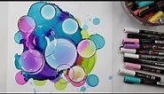 How to Make Alcohol Ink Circles into Bubbles (Detailing)